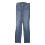 LEVI'S Womens Slim Blue Denim Jeans W25 L31 Zip Classic Fit Straight