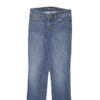 LEVI'S Womens Slim Blue Denim Jeans W25 L31 Zip Classic Fit Straight