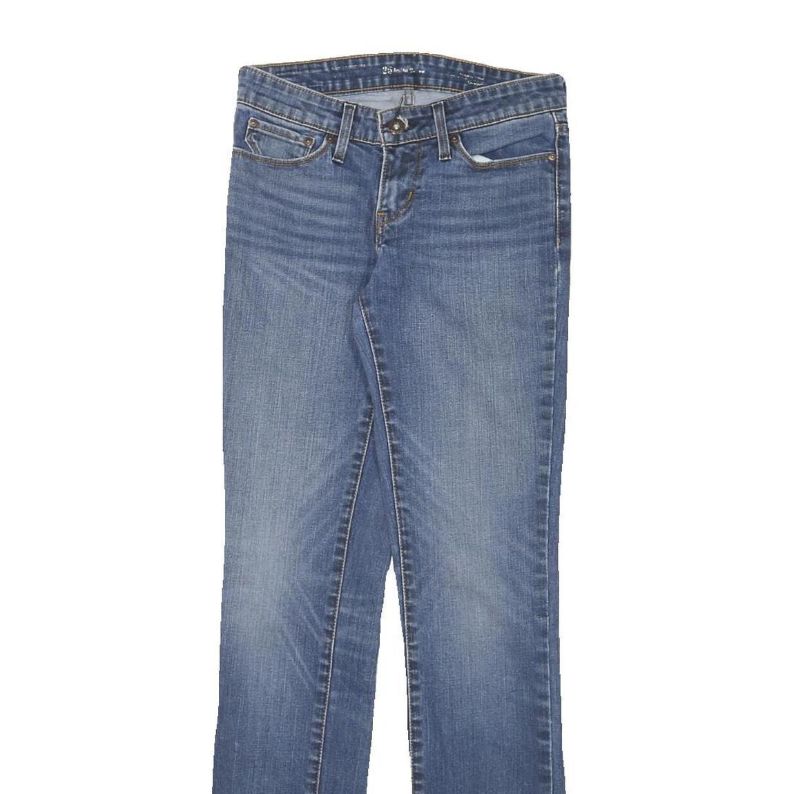 LEVI'S Womens Slim Blue Denim Jeans W25 L31 Zip Classic Fit Straight