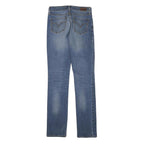 LEVI'S Womens Slim Blue Denim Jeans W25 L31 Zip Classic Fit Straight