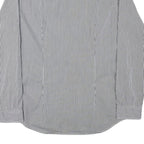 TOMMY HILFIGER Mens Black & White Striped Shirt 2XL Classic Button-Down Collar