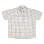 DICKIES Mens Beige Check Shirt 2XL Short Sleeve Cotton Blend Workwear