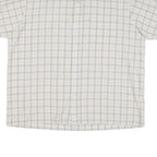 DICKIES Mens Beige Check Shirt 2XL Short Sleeve Cotton Blend Workwear