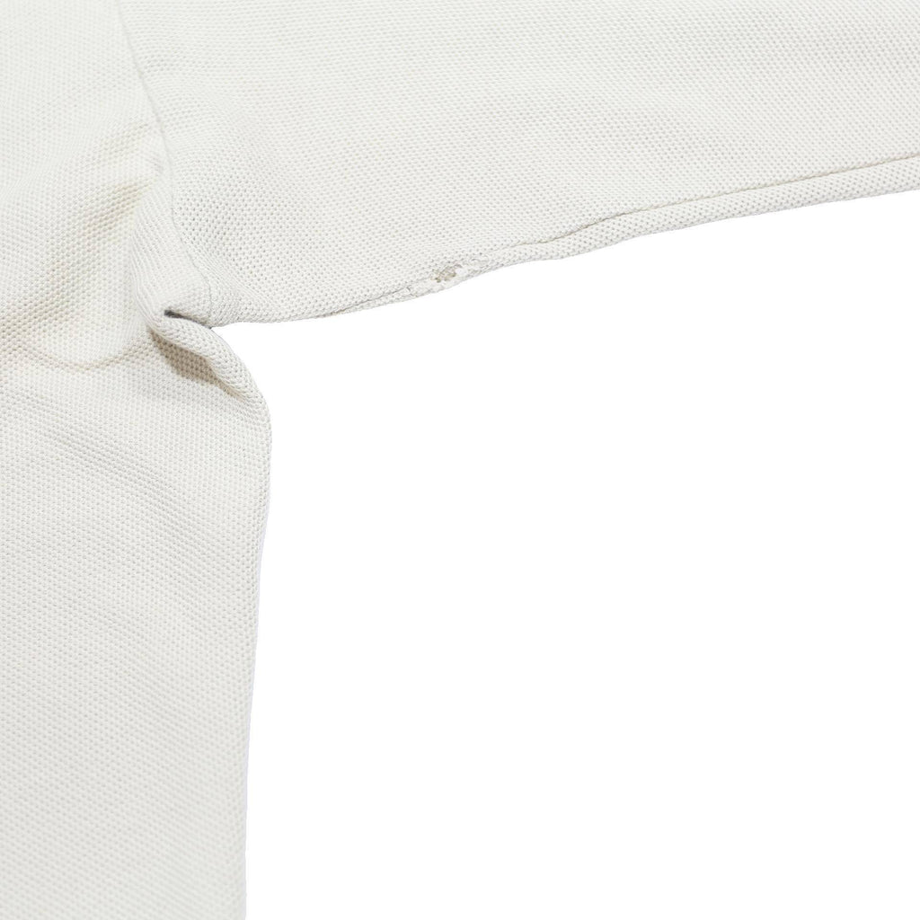 FILA Mens Cream Long Sleeve Plain L Cotton Polo Shirt Classic Fit