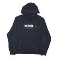 NIKE Mens Navy Blue Cotton Blend Pullover Hoodie L CDM Soccer Sweatshirt