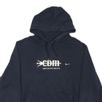 NIKE Mens Navy Blue Cotton Blend Pullover Hoodie L CDM Soccer Sweatshirt