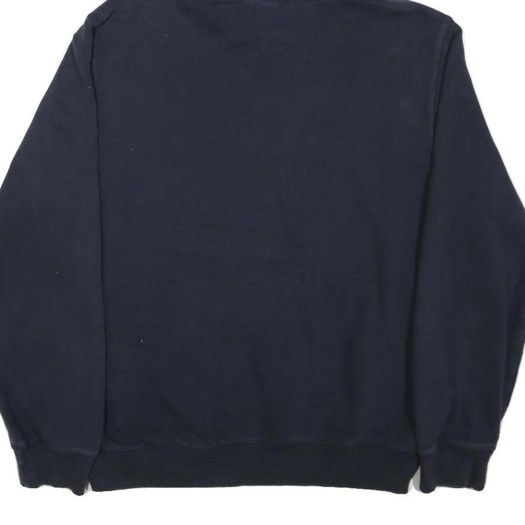 NIKE Mens Navy Blue Cotton Blend Pullover Hoodie L CDM Soccer Sweatshirt