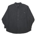 WOOLRICH Mens Black Casual Woven Shirt 2XL Button Down Long Sleeve Stylish Fit