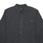 WOOLRICH Mens Black Casual Woven Shirt 2XL Button Down Long Sleeve Stylish Fit
