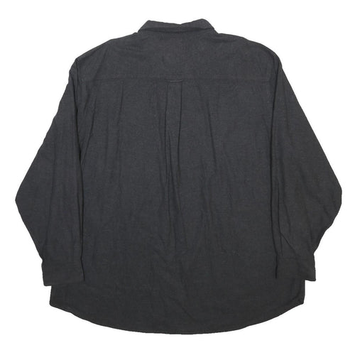 WOOLRICH Mens Black Casual Woven Shirt 2XL Button Down Long Sleeve Stylish Fit