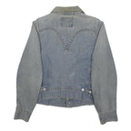 LEVI'S Mens Blue Denim Jacket S Button Classic Fit Plain Vintage Style