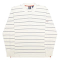 FILA Mens White & Navy Striped Long Sleeve Polo Shirt XL Classic Cotton