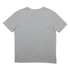 NIKE Mens Grey Blue Swoosh Casual T-Shirt L Short Sleeve Crew Neck Cotton Blend