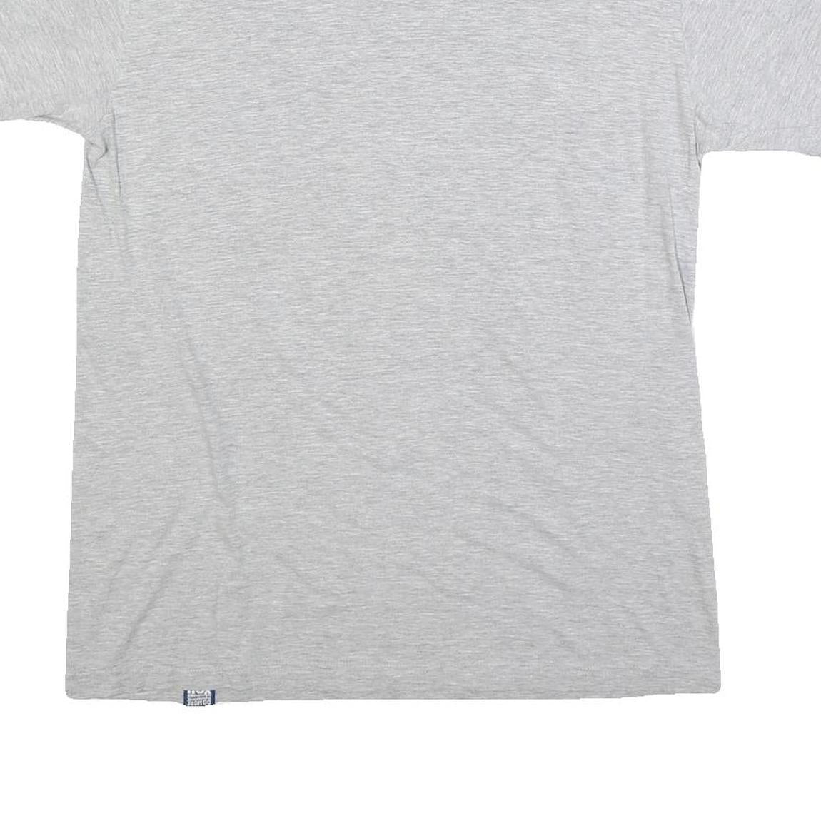 JOHNNY CUPCAKES Mens Grey & Navy Wiffleball Graphic T-Shirt M Short Sleeve Crew