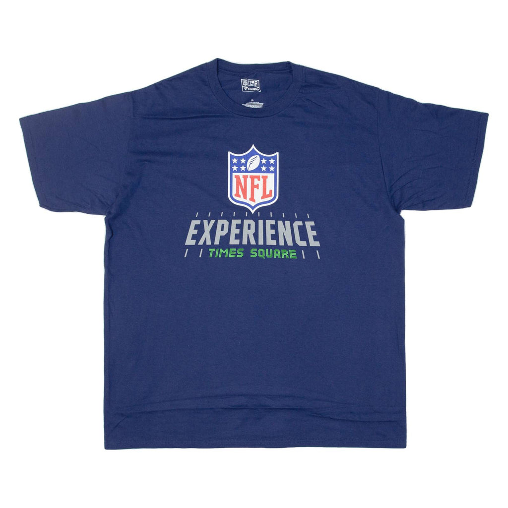 FANATICS NFL Experience Times Square Mens T-Shirt Blue USA XL