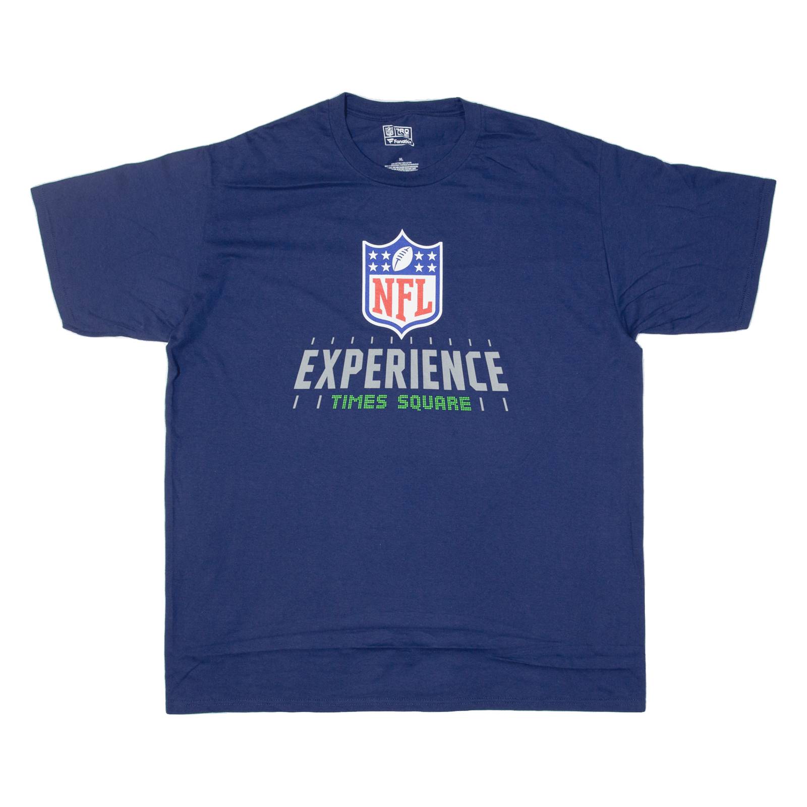 FANATICS NFL Experience Times Square Mens T-Shirt Blue USA XL