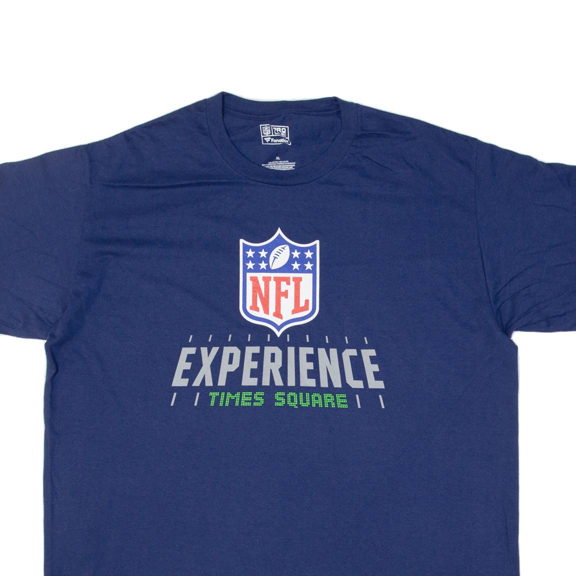 FANATICS NFL Experience Times Square Mens T-Shirt Blue USA XL