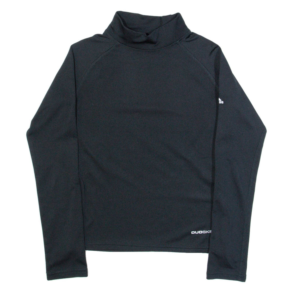 TRESPASS Womens T-Shirt Black Long Sleeve High Neck XXS