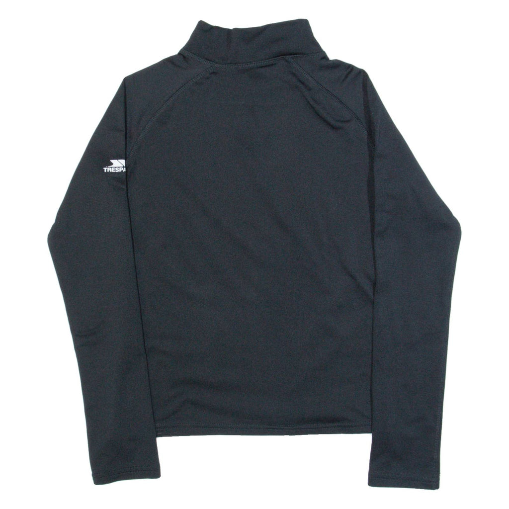 TRESPASS Womens T-Shirt Black Long Sleeve High Neck XXS