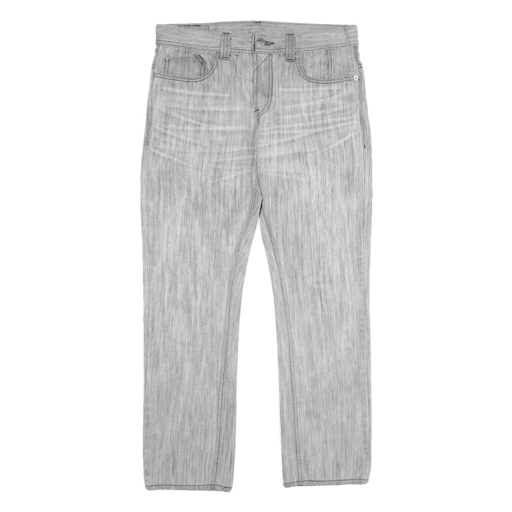 LEVI'S Mens Regular Fit Blue Denim Straight Jeans W32 L32 Classic Zip Pocket