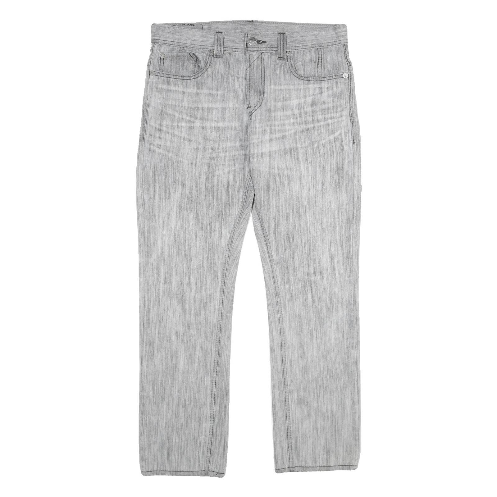 LEVI'S Mens Regular Fit Blue Denim Straight Jeans W32 L32 Classic Zip Pocket