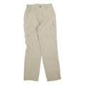 IGUANA Womens Beige Polyester Blend Regular Cargo Trousers W26 L30 Outdoors Zip
