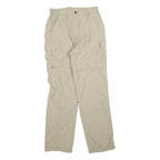 IGUANA Womens Beige Polyester Blend Regular Cargo Trousers W26 L30 Outdoors Zip