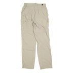 IGUANA Womens Beige Polyester Blend Regular Cargo Trousers W26 L30 Outdoors Zip