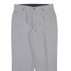 CLUB OF COMFORT Mens Trousers Grey Relaxed Tapered Wool W33 L28