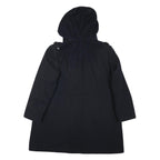 NAUTICA Mens Black Cotton Blend Duffle Jacket 2XL Zip Hooded Classic Fit