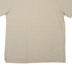 NAUTICA Mens Beige XL Cotton Blend Short Sleeve Plain Polo Shirt Casual Summer