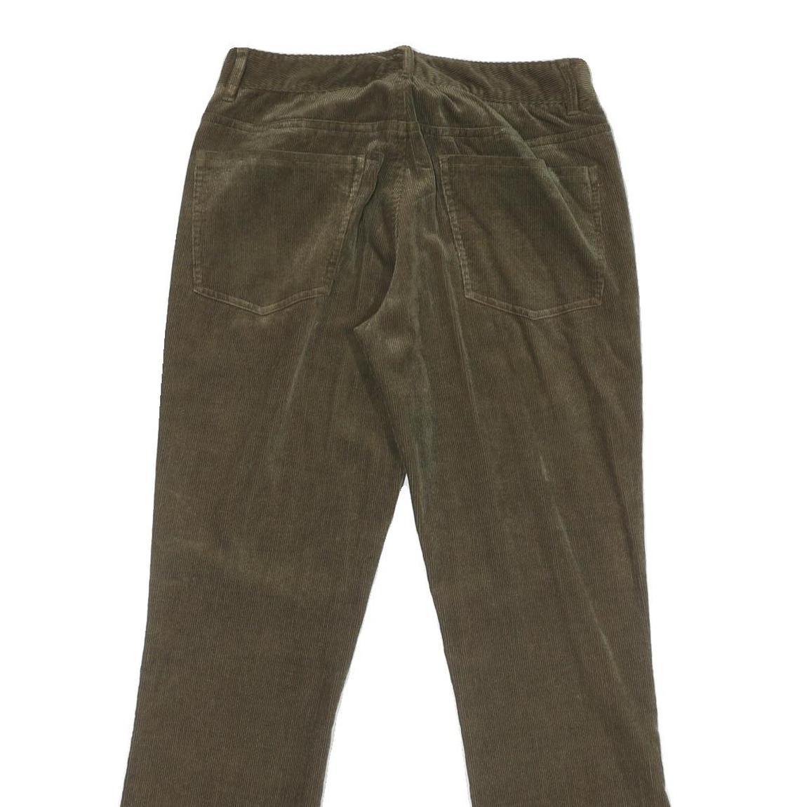 RALPH LAUREN Womens Cotton Blend Brown Relaxed Straight Trousers W28 L29