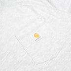 CARHARTT Mens Grey Crew Neck XL Plain Cotton Blend T-Shirt Pocket Logo
