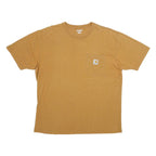 CARHARTT Mens Brown Pocket T-Shirt L Short Sleeve Crew Neck Workwear Casual
