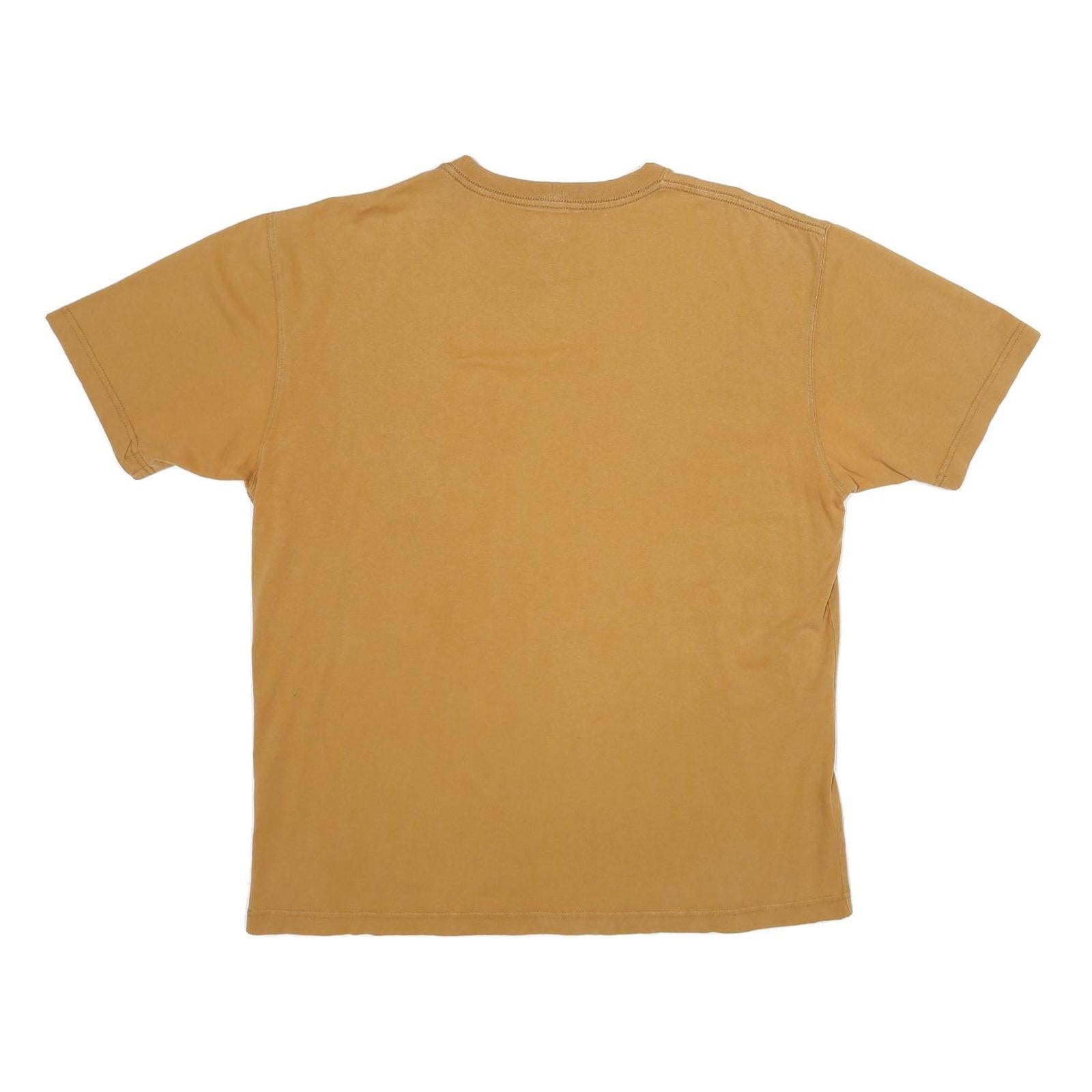 CARHARTT Mens Brown Pocket T-Shirt L Short Sleeve Crew Neck Workwear Casual