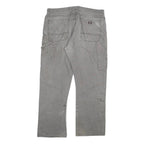 DICKIES Mens Regular Fit Grey Cotton Blend Denim Jeans W38 L30 Workwear Zip