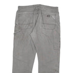 DICKIES Mens Regular Fit Grey Cotton Blend Denim Jeans W38 L30 Workwear Zip