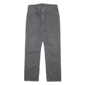 LEVI'S Mens Cotton Black Slim Straight Leg Trousers W32 L32 Casual Zip Fastening