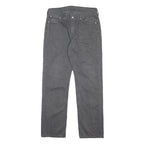 LEVI'S Mens Cotton Black Slim Straight Leg Trousers W32 L32 Casual Zip Fastening