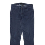 CALVIN KLEIN JEANS Womens Slim Blue Denim Dark Zip W30 L31 Stylish Comfortable