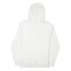 PUMA Mens White Hoodie S Cotton Blend Pullover Lightweight Casual Sportswear