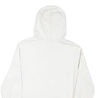 PUMA Mens White Hoodie S Cotton Blend Pullover Lightweight Casual Sportswear