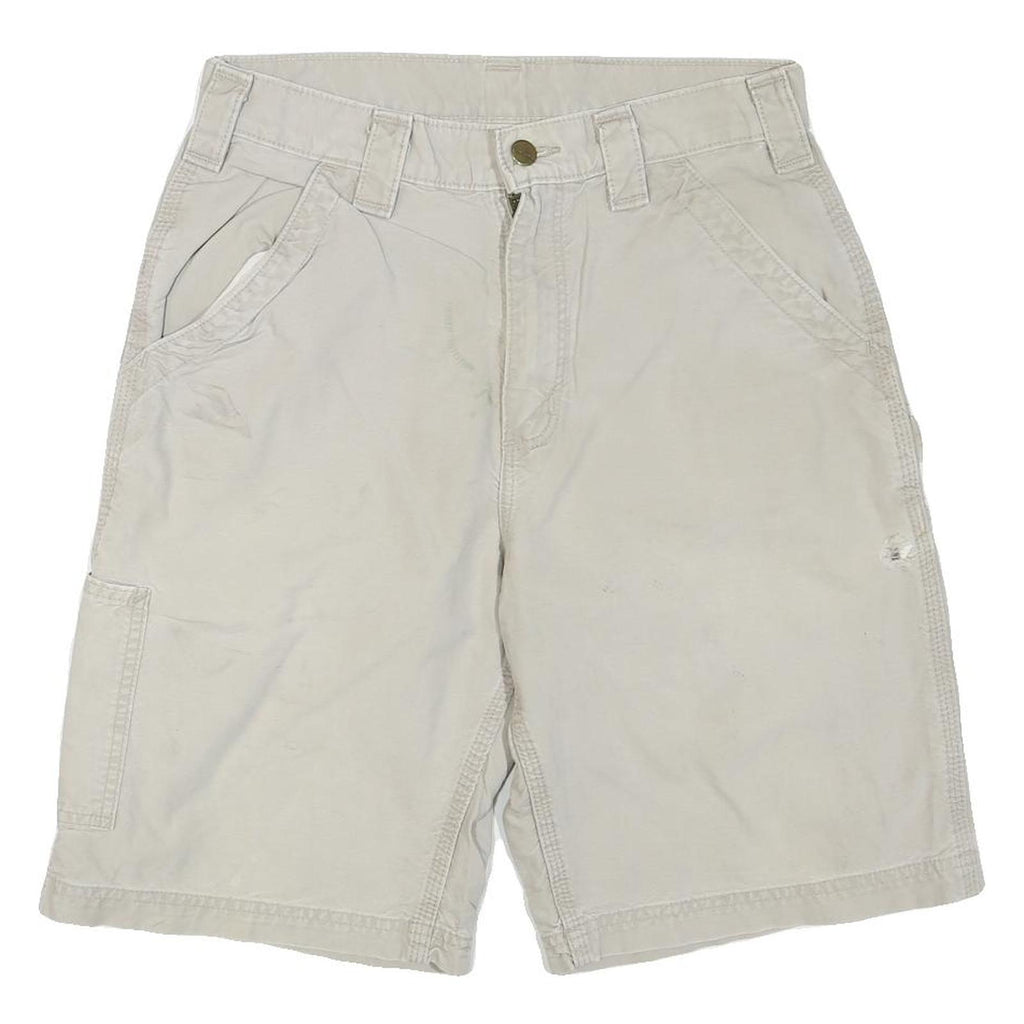 CARHARTT Mens Shorts Beige Casual Plain M W30 Cotton Blend Workwear