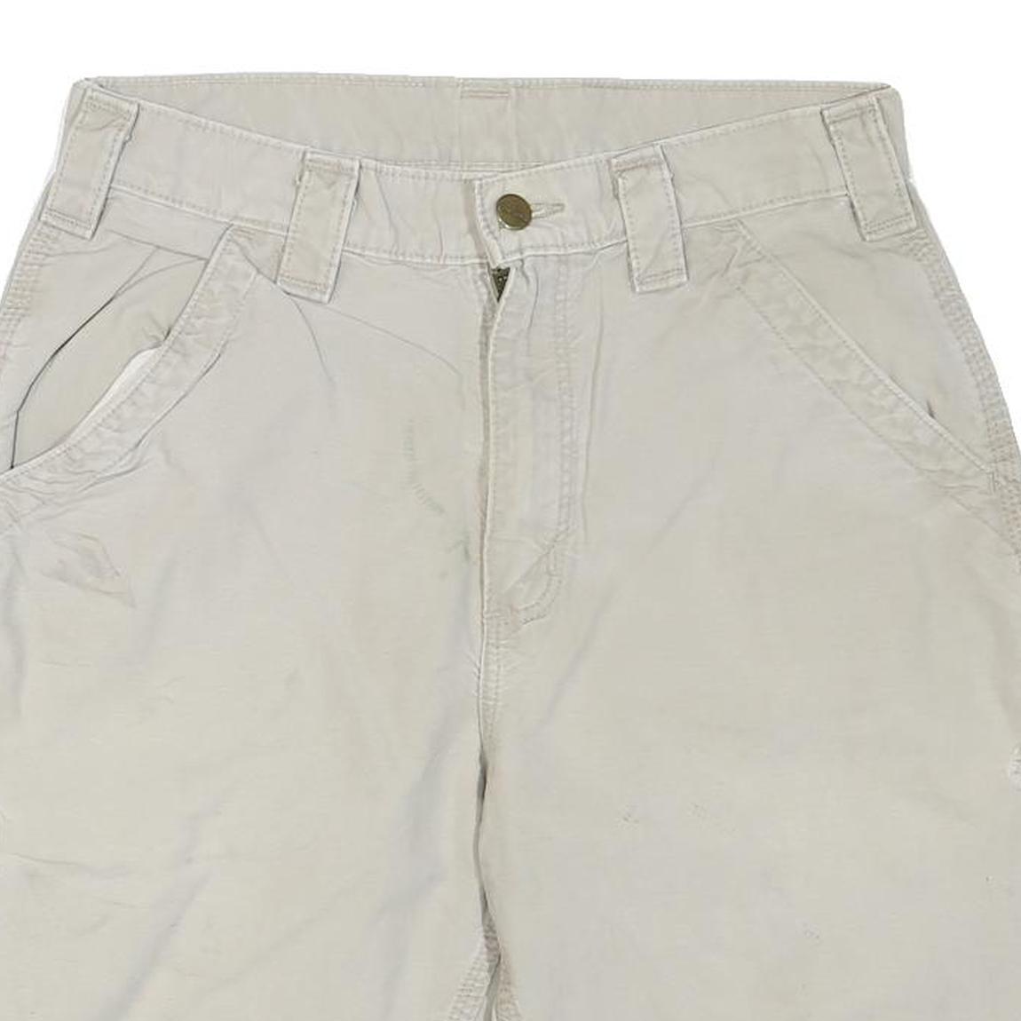 CARHARTT Mens Shorts Beige Casual Plain M W30 Cotton Blend Workwear