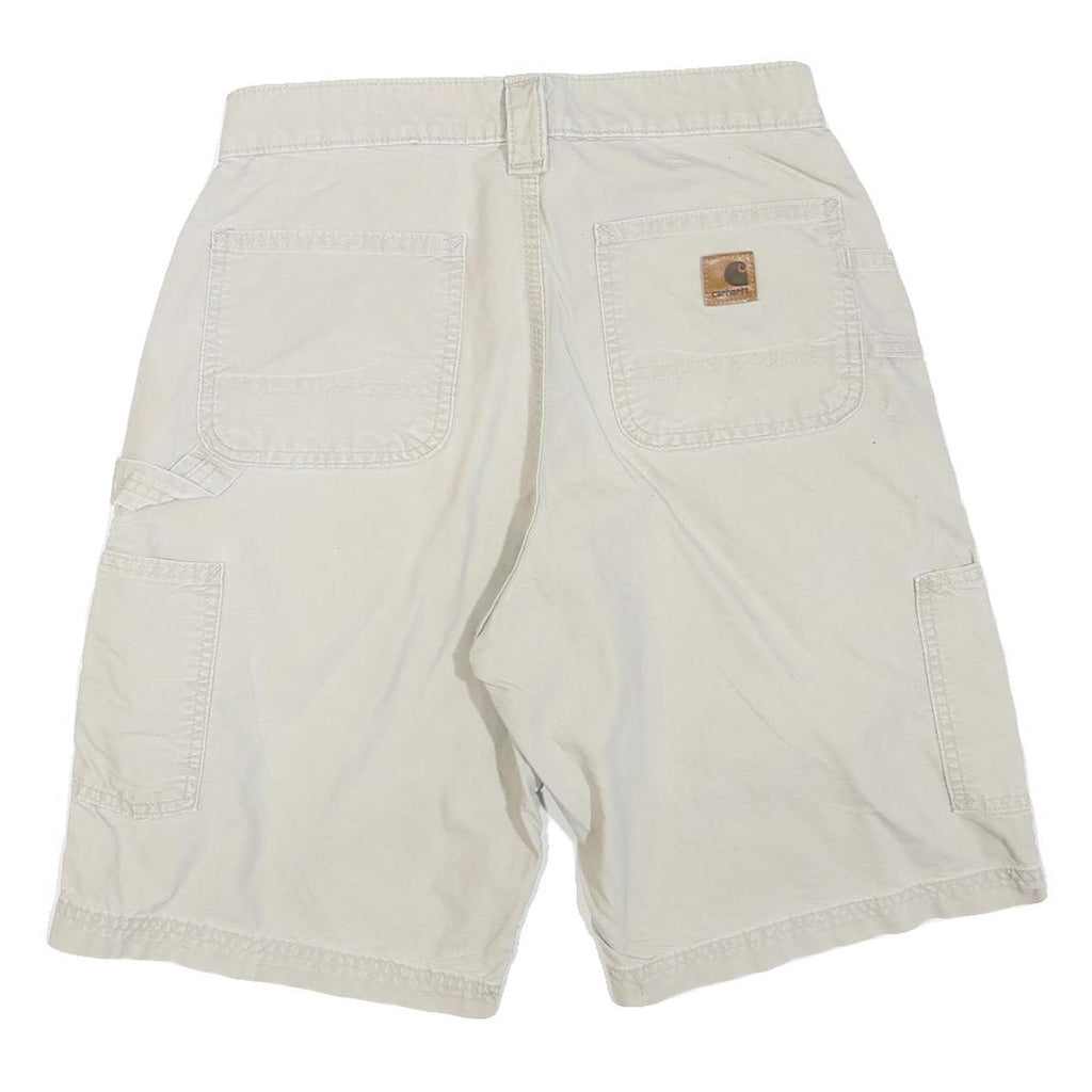 CARHARTT Mens Shorts Beige Casual Plain M W30 Cotton Blend Workwear