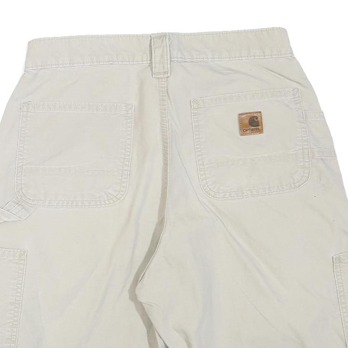 CARHARTT Mens Shorts Beige Casual Plain M W30 Cotton Blend Workwear