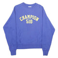 CHAMPION REVERSE WEAVE Mens Blue Crew Neck S Sweatshirt Cotton Blend Pullover