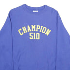 CHAMPION REVERSE WEAVE Mens Blue Crew Neck S Sweatshirt Cotton Blend Pullover