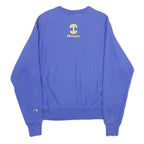 CHAMPION REVERSE WEAVE Mens Blue Crew Neck S Sweatshirt Cotton Blend Pullover
