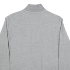LAUREN RALPH LAUREN Womens Grey Cotton Blend Zip Jacket L Plain Casual